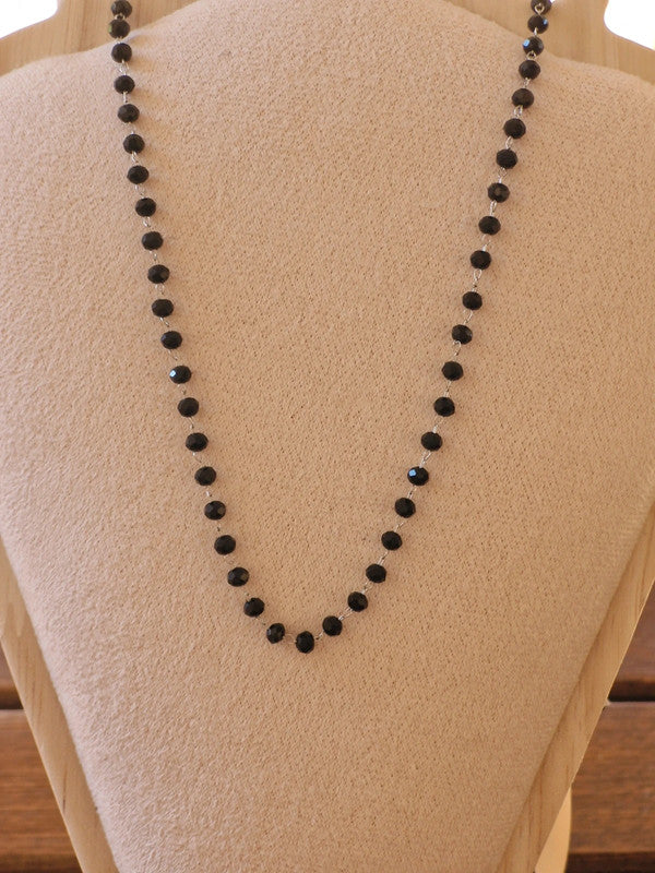 Ατσάλινη αλυσίδα ροζάριο μαύρο