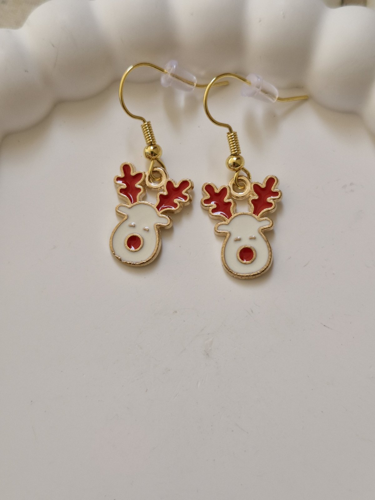 Ατσάλινα σκουλαρίκια τάρανδος