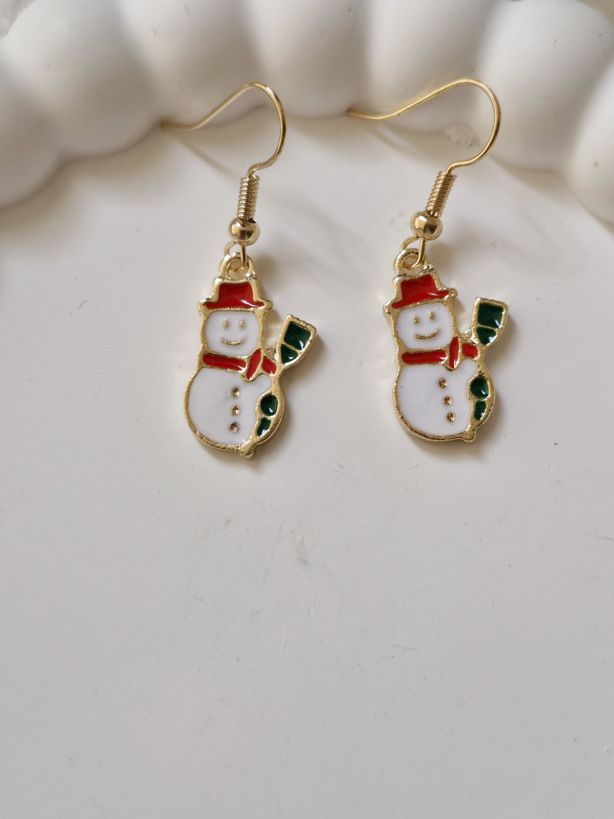 Ατσάλινα σκουλαρίκια χιονάνθρωπος