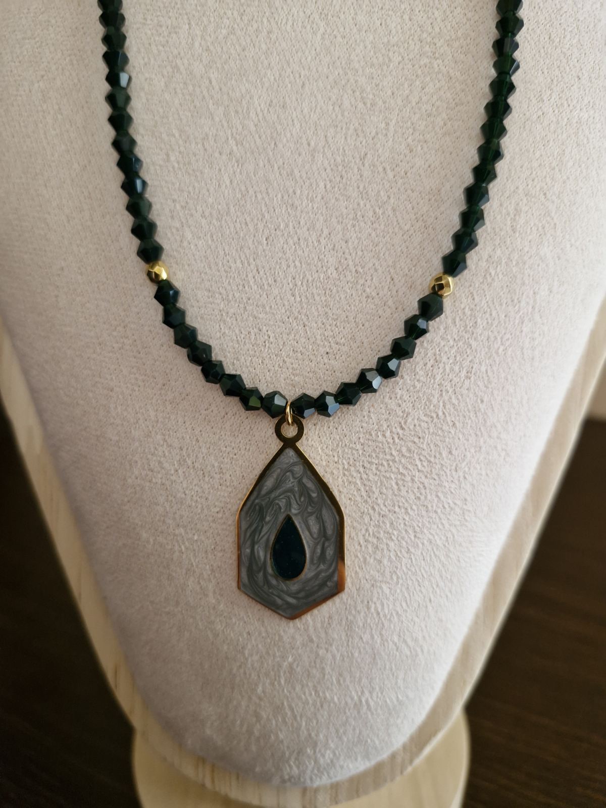 Ατσάλινο κολιέ Πολυγωνικό