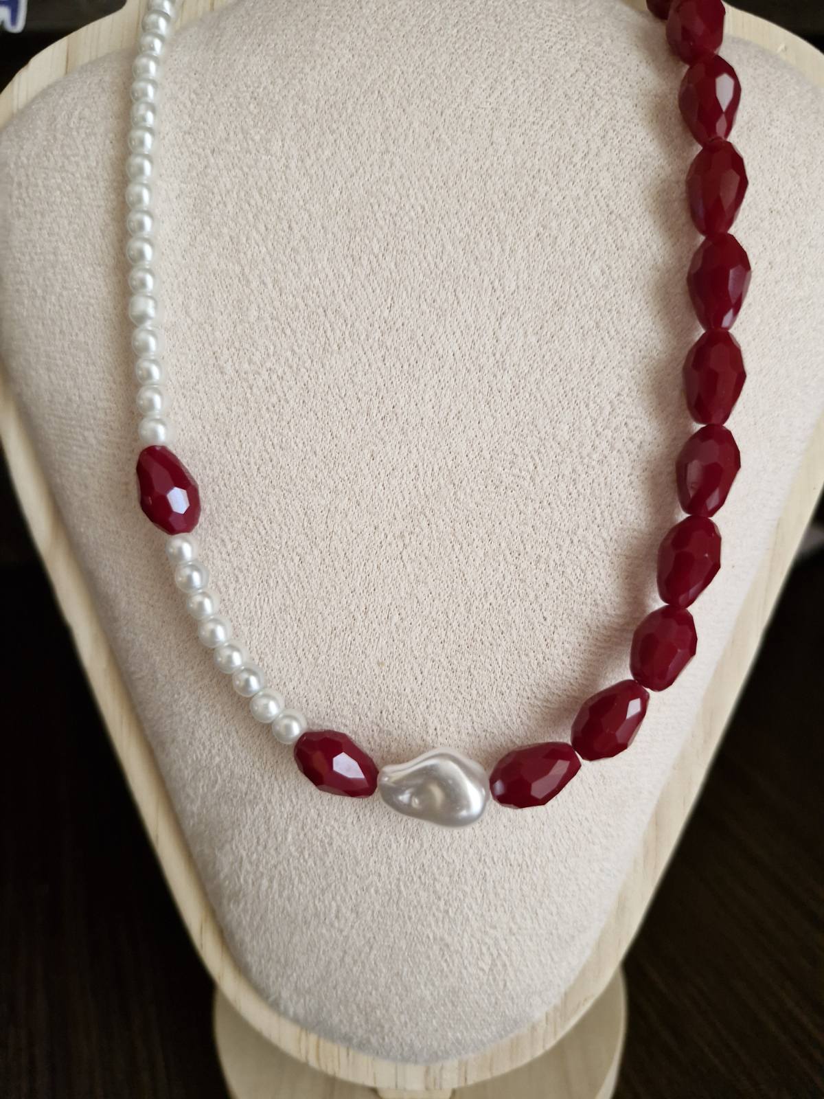 Ατσάλινο κολιέ Πέρλα