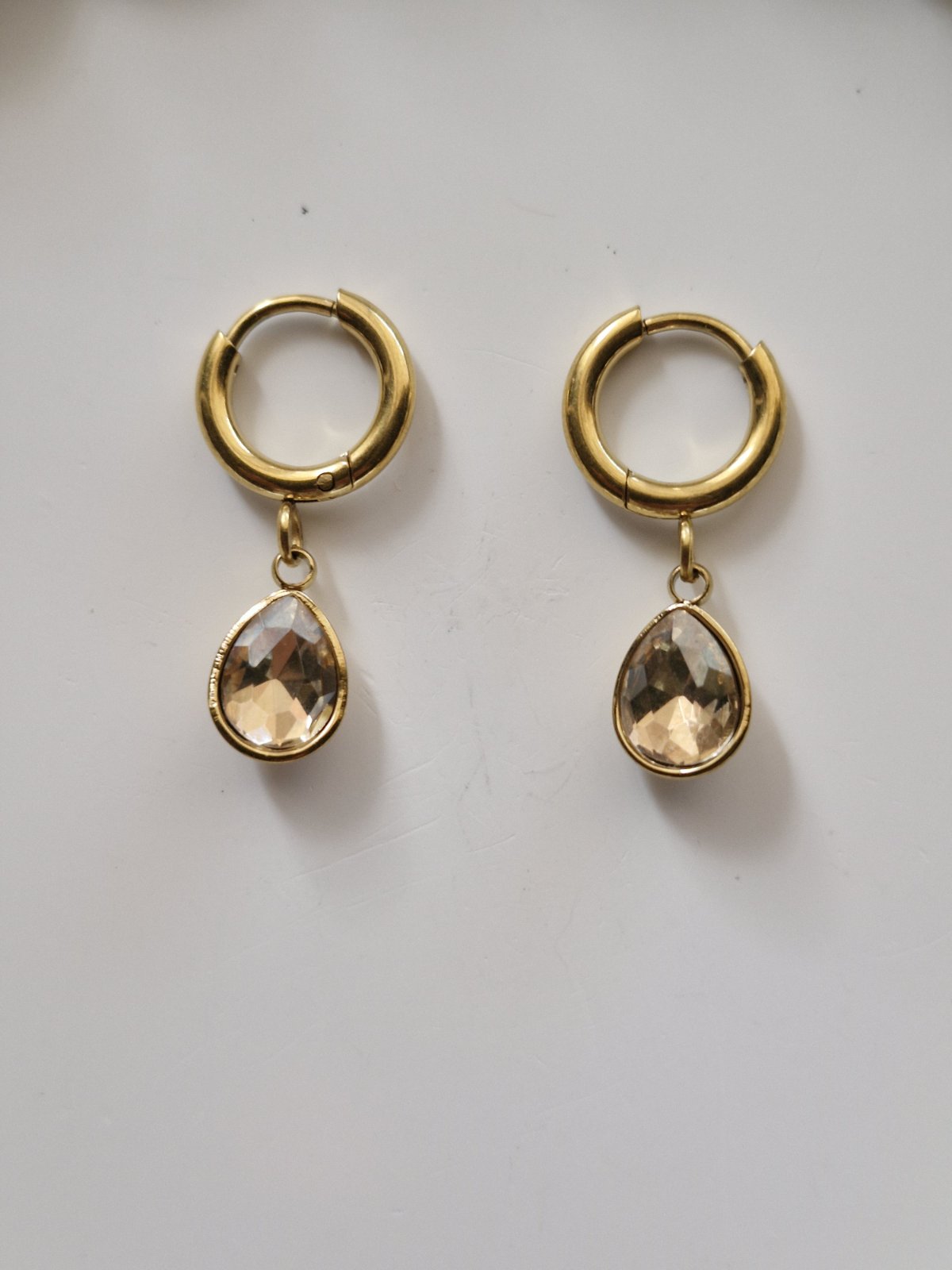 Ατσάλινα σκουλαρίκια ζιργκόν