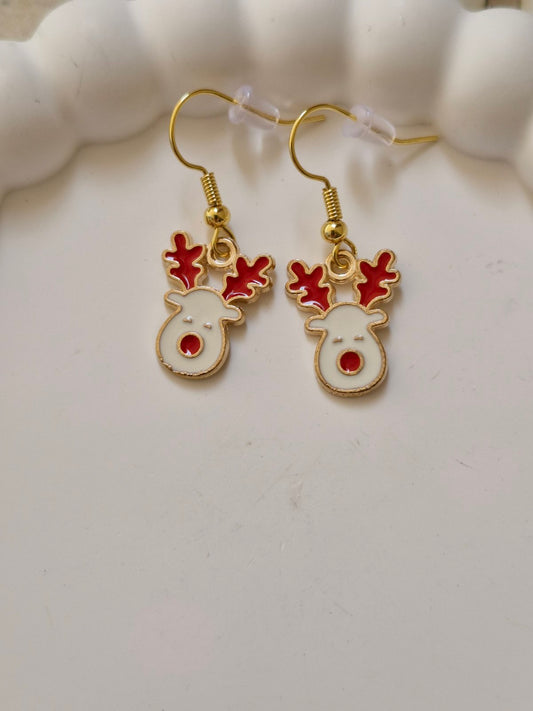 Ατσάλινα σκουλαρίκια τάρανδος