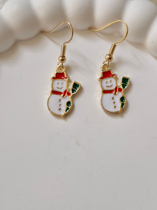 Ατσάλινα σκουλαρίκια χιονάνθρωπος