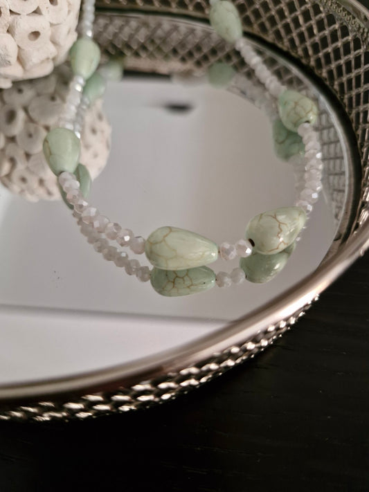 Ατσάλινο κολιέ Χαολίτης Δάκρυ