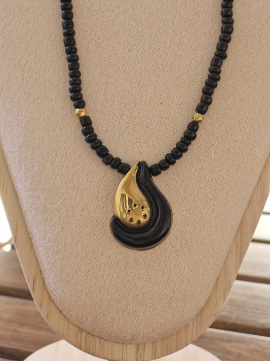 Ατσάλινο κολιέ 3D Μάτι