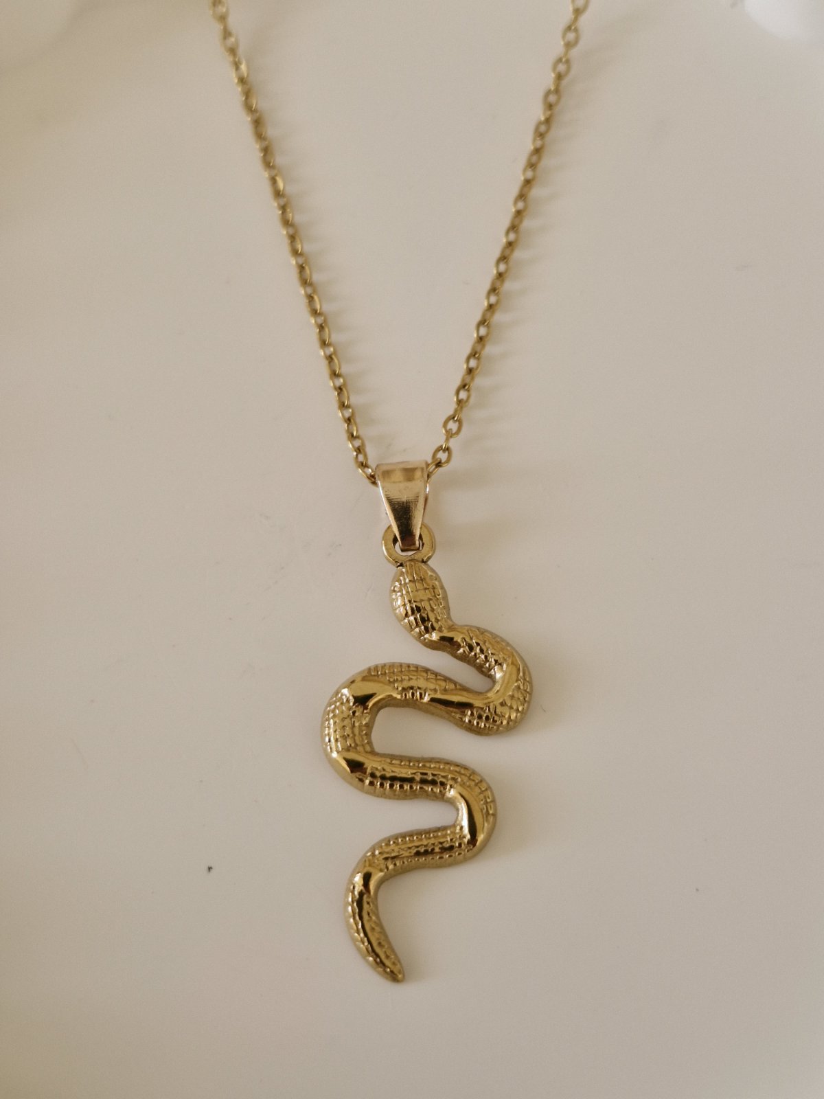 Ατσάλινο κολιέ Φίδι