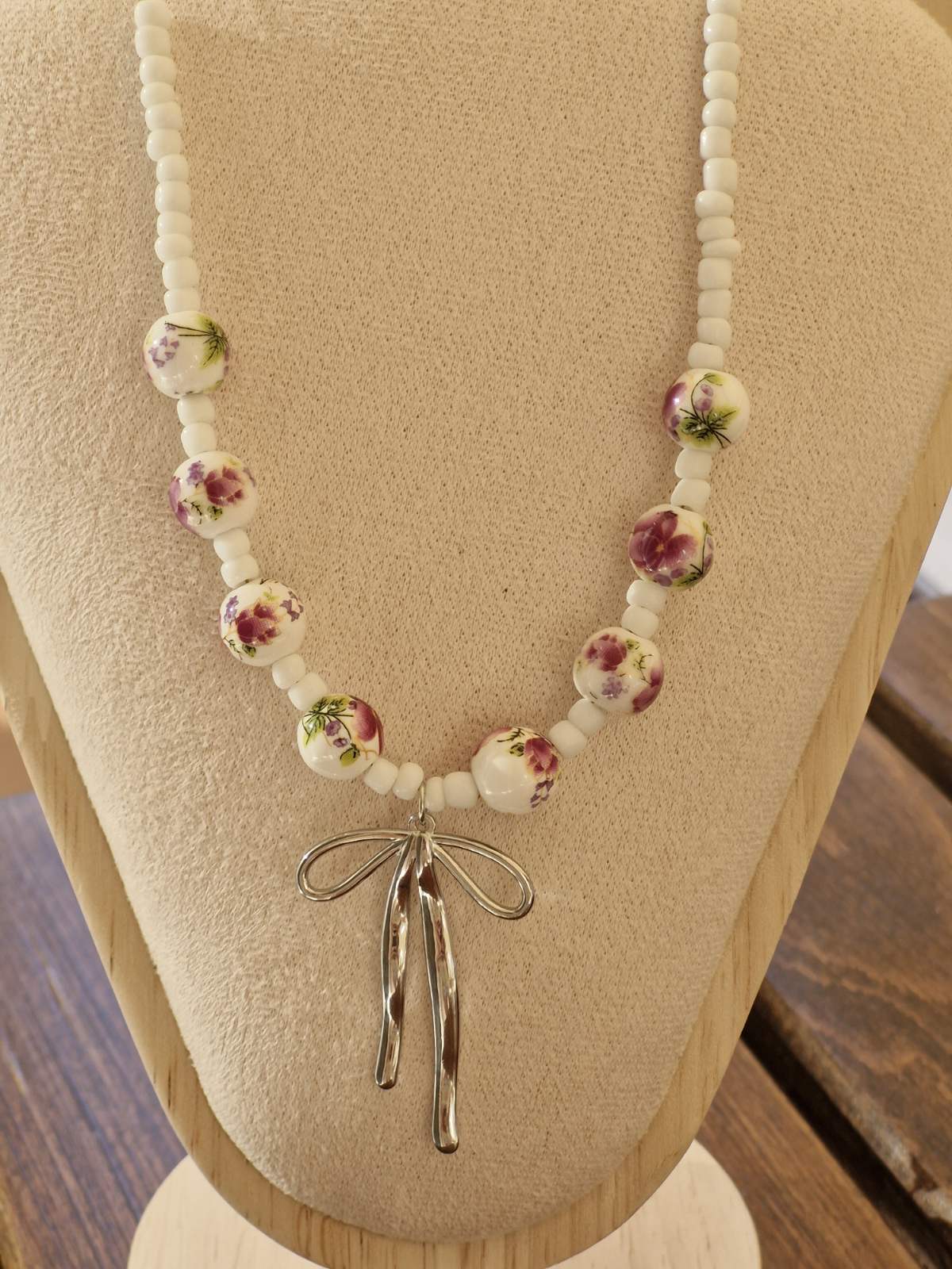 Ατσάλινο κολιέ φιόγκος