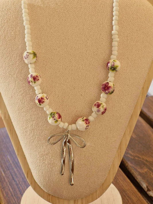 Ατσάλινο κολιέ φιόγκος