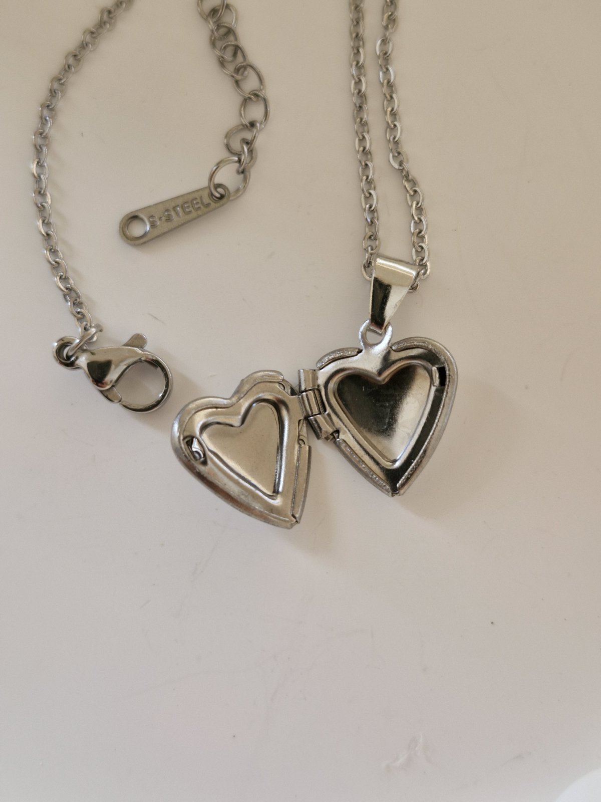 Ατσάλινο κολιέ καρδιά φωτογραφοθήκη