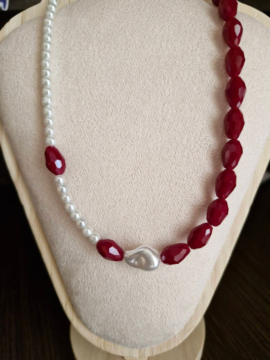 Ατσάλινο κολιέ Πέρλα