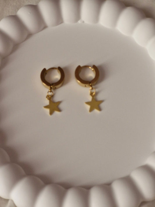 Ατσάλινα σκουλαρίκια αστέρια