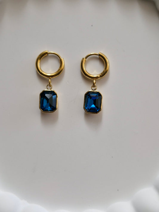 Ατσάλινα σκουλαρίκια ζιργκόν