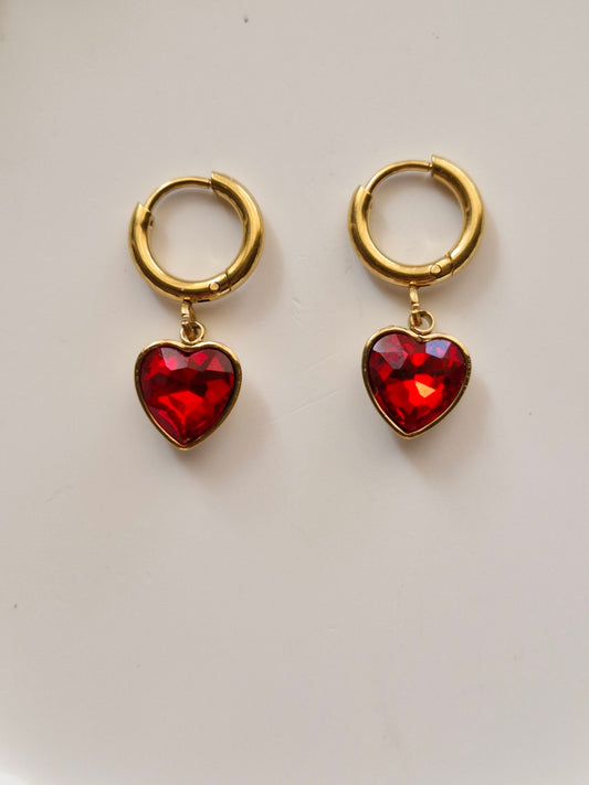 Ατσάλινα σκουλαρίκια ζιργκόν