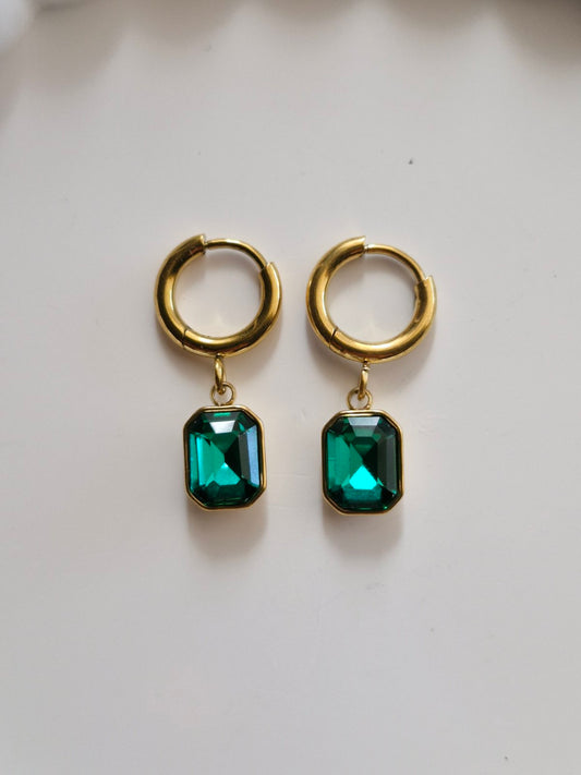 Ατσάλινα σκουλαρίκια ζιργκόν